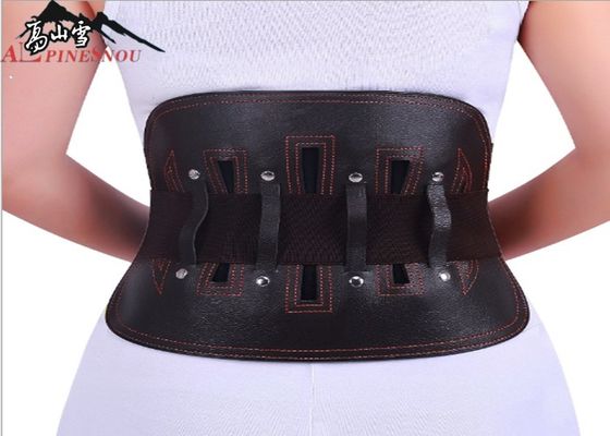 China Relevo de couro da correia do apoio da parte traseira lombar de placas de aço a dor da cintura fornecedor