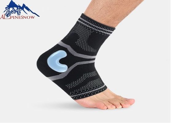 CHINA Apoio de confecção de malhas elástico da atadura do tornozelo da compressão com o silicone para o protetor do corpo de esporte fornecedor