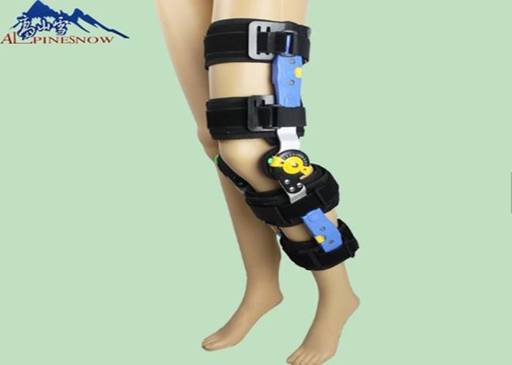 CHINA Apoio ortopédico do pé da faixa ajustável preta do apoio do joelho para a reabilitação da fratura fornecedor
