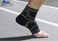 Apoio de confecção de malhas elástico da atadura do tornozelo da compressão com o silicone para o protetor do corpo de esporte fornecedor